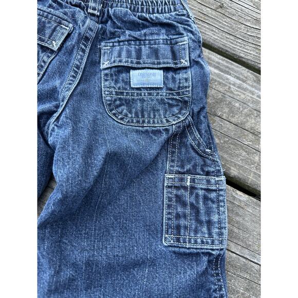 OshKosh Toddler Boys Fleece-Lined Jeans 2/2T Denim Reinforced Knees - Picture 4 of 10